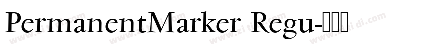 PermanentMarker Regu字体转换